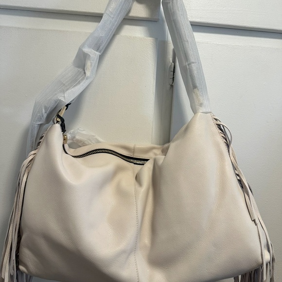 All Saints Edbury Fringe Shoulder Salt Lake White - Picture 12 of 15